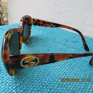 authentic GUCCI designer sunglasses tortoise vintg